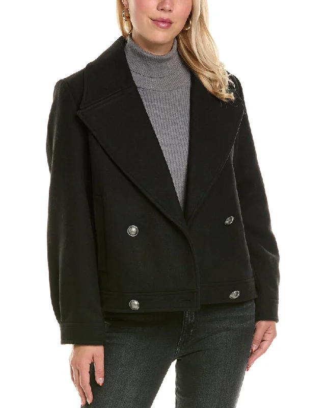 NVLT Retro Wool-Blend Peacoat