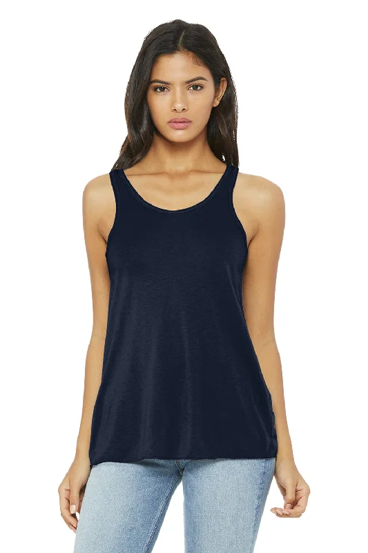 Bella + Canvas Womens Flowy Tank Top - Midnight Blue