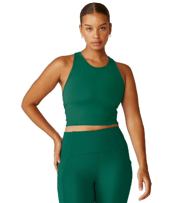 Beyond Yoga Powerbeyond Strive Cropped Tank Meadow Green