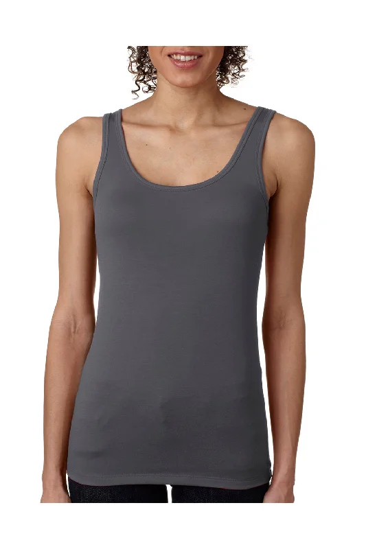 Next Level Womens Jersey Tank Top - Dark Grey - Closeout