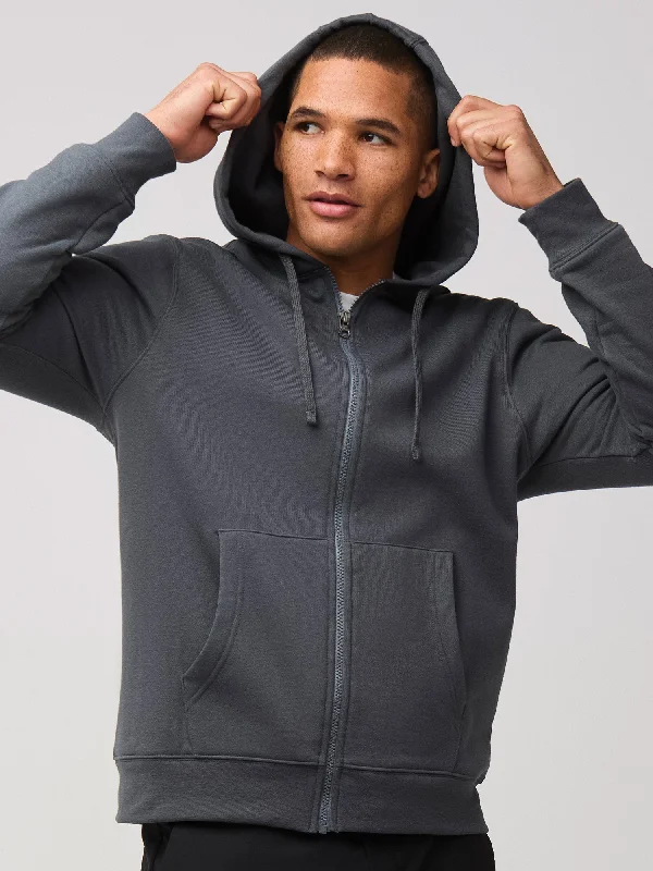 Concrete Zip-Up Hoodie