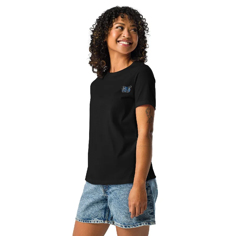 Embroidered Concrete Mixer Women's Relaxed T-Shirt