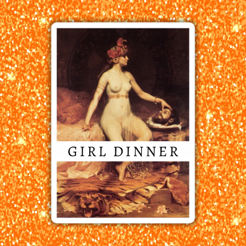 Girl Dinner Sticker