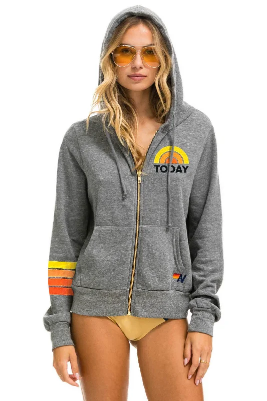 TODAY SHOW ZIP HOODIE - HEATHER