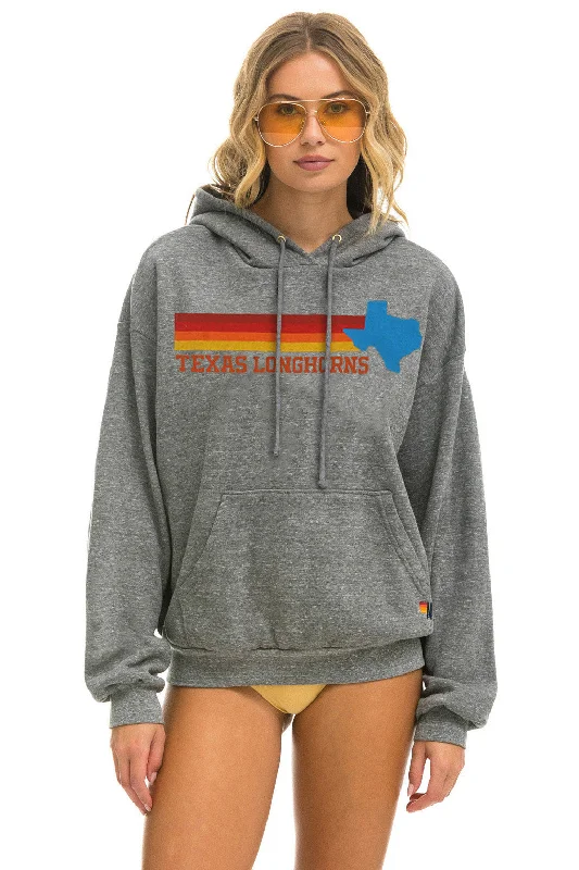 UNIVERSITY OF TEXAS STATE LOGO PULLOVER HOODIE RELAXED - HEATHER