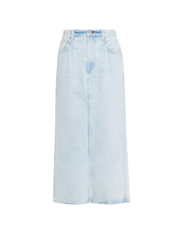 Citizens of Humanity Verona Denim Column Skirt in Frequency